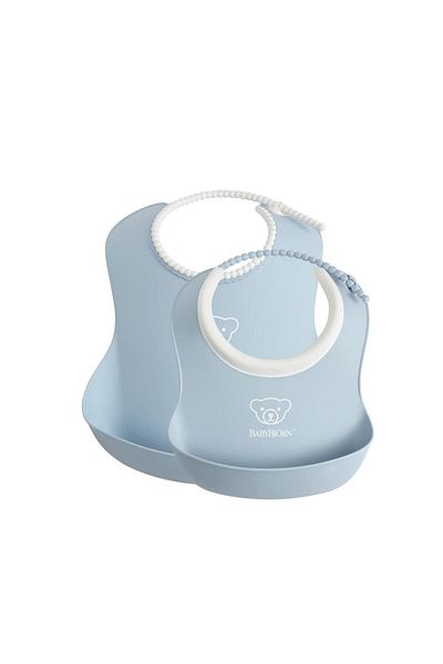 BabyBjörn Powder Blue Soft Bib Set