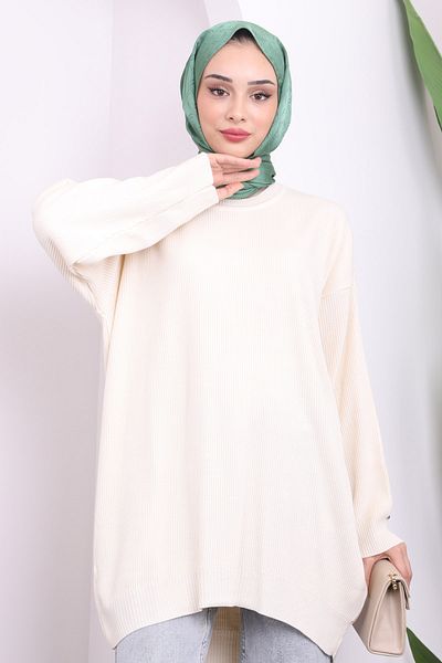 İmajButik Stone Shabby Knitwear Tunic