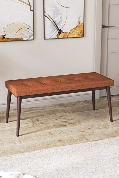 Canisa Concept Canisa Pera Serisi Bench,gürgen Tam Isleket 1.sınıf Kumaş / Kiremit-ceviz