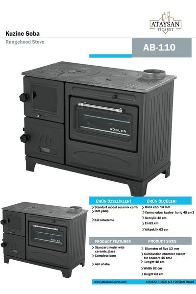 ATAYSAN TİCARET SÜSLER ANTRASİT CAMLI KUZİNE ataysan ticaret