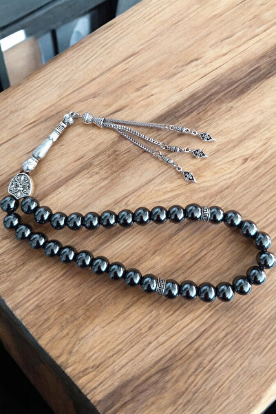 MGA DOĞAL TAŞ Hematit Tesbih 33' Lük Tesbih Orijinal Doğal Taş Renk Atmaz Koy...