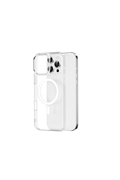 WIWU iPhone 16 Pro Uyumlu Kılıf Magsafe Şarj Özellikli Wiwu YXK-207 Invisible Pro Sert PC Kapak Şeffaf