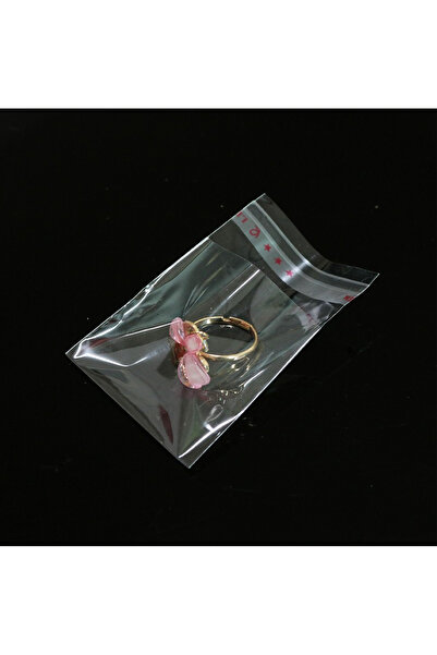 CarpCorn 7x15+5 Cm. (7*20) 100 Adet - Şeffaf Bantlı Yapışkanlı Opp Jelatin Poşet