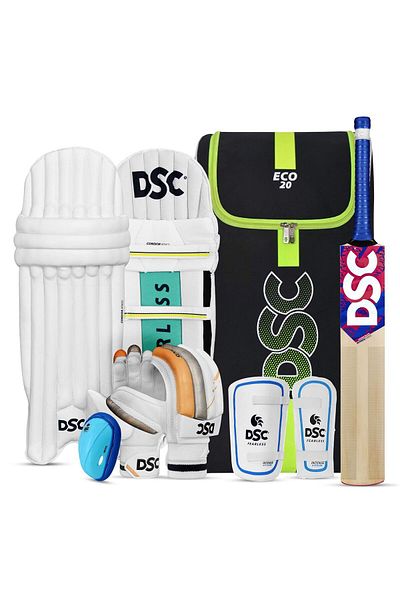 DSC Economy Range Cricket Kit Full (SIZE 5, LEFT HAND) | Multicolor | Kashmir Willow