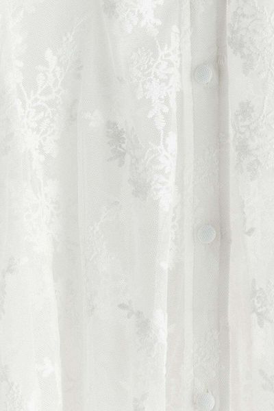 H&M Balloon-sleeved lace blouse