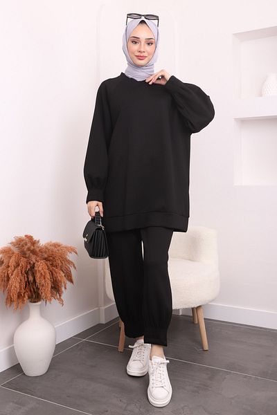İmajButik Μαύρα μανίκια και πόδια με ραβδώσεις παιχνιδιών