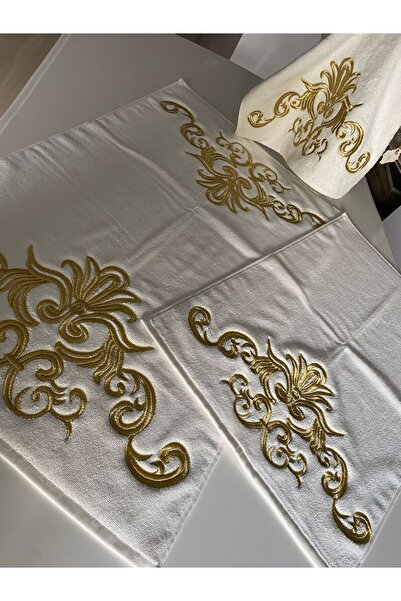 GELİNCİK ÇEYİZ TASARIM Bambu Banyo Havlu Seti