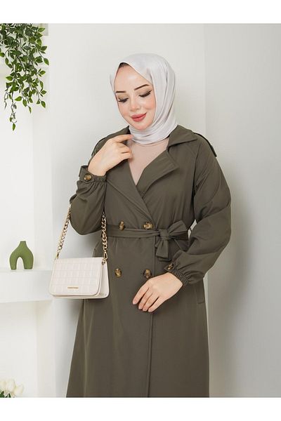 Quen Women's Lined Trench Coat