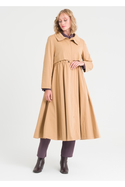 Armağan Beli Büzgülü Trençkot