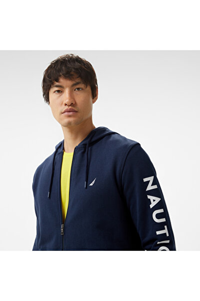 Nautica Erkek Lacivert Standart Fit Sweatshirt