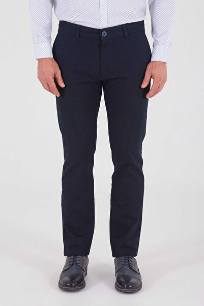 Generic Brand Klasične muške platnene pantalone od likre - 7079