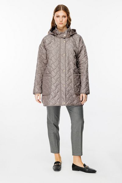 Ekol Mink Quilted Bag Pocket Coat
