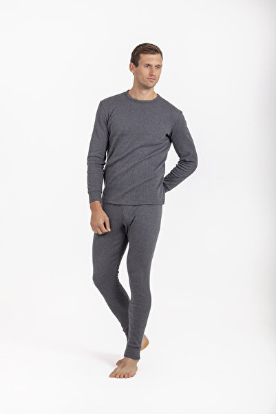 OIL COMPANY Completely Wrapping the Body Flexible Moisture-Absorbing Fabric Structure Cotton Blended Round Neck Unisex Thermal Underwear