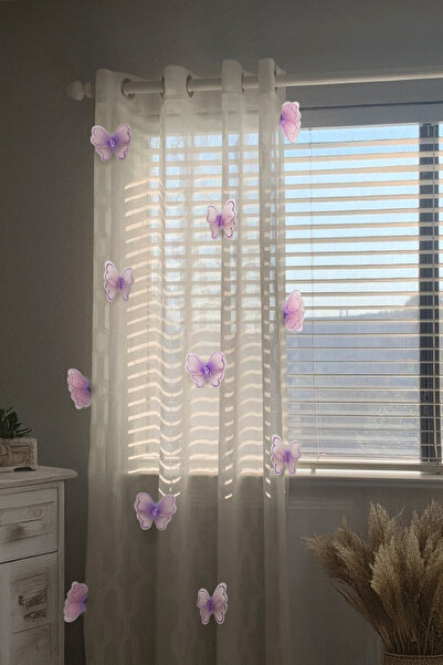 Artikel Kelebek 6 Adet Perde Süsü, Broş Aksesuar, Hediye Paketi Süsleme Akses...