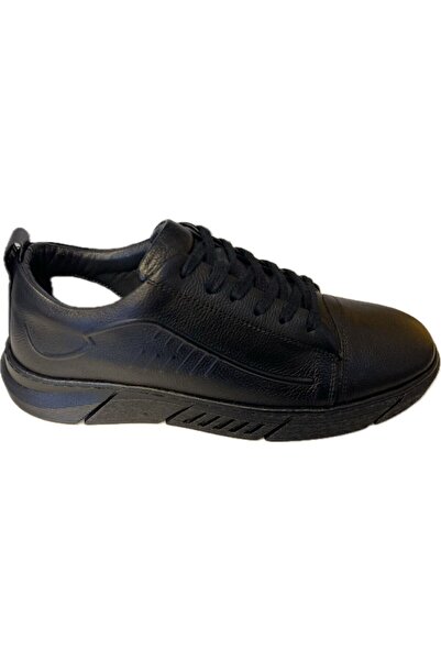 Slope Чоловічі повсякденні черевики з натуральної шкіри, сезонні, зимові, з нековзною підошвою, чорні 813