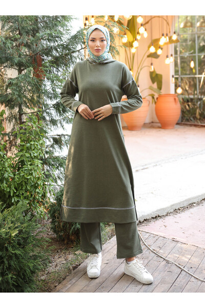 Bwest Khaki Tracksuit Set - Bwest