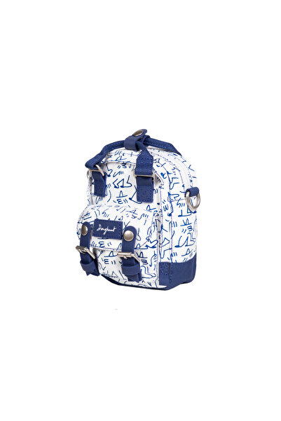 Doughnut Macaroon Tiny Lucas Beaufort Serisi Mavi Unisex Omuz Çantası