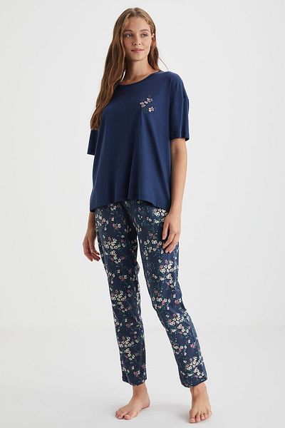 Catherines Dark blue Pajama Sets Styles Prices Trendyol