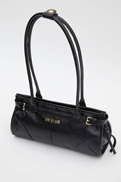 BE BLUE Black Vintage Belt Bag