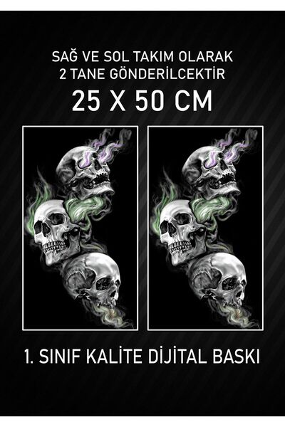 Oracal Kuru Kafa Araç Araba Kapı Direği Kaplama Folyosu Dijital Baskı 50x25 Cm