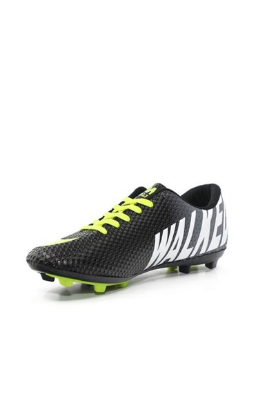Walked Black Yellow Boys' Turf Soccer Shoes