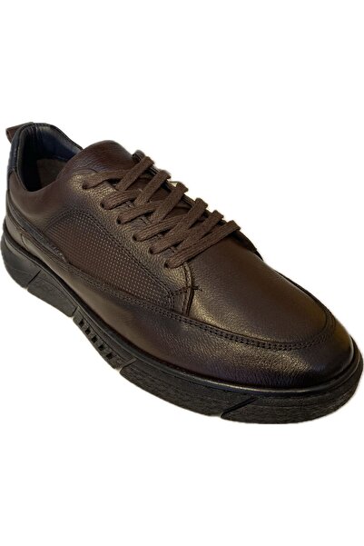 Slope Men's Brown Genuine Leather Lace-Up Transitional Casual Shoes 816