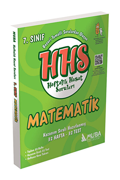 Efsane Yayınları 7.Sınıf Muba HHS Haftalık Hasat MATEMATİK Soruları / Kazanım...