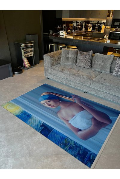 Rugs Modern Halı Συλλογή Özge: Καλλιτεχνικός σχεδιασμός, τοπίο και γυναίκα, λ...
