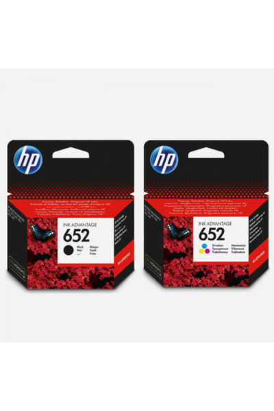 HP 652 Siyah Renkli 2'li Orijinal Kartuş Seti