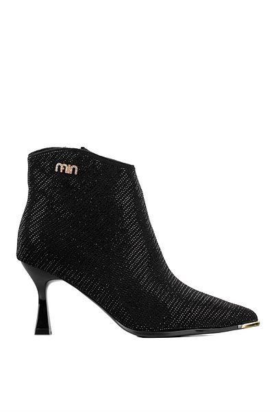 Guja 24K430-1 Μαύρες γυναικείες βραδινές μπότες με τακούνι