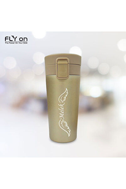 FLYON Tek El Bas Iç Paslanmaz Çelik Termos 380 Ml Seyehat Mug Sızdırmaz Çift ...