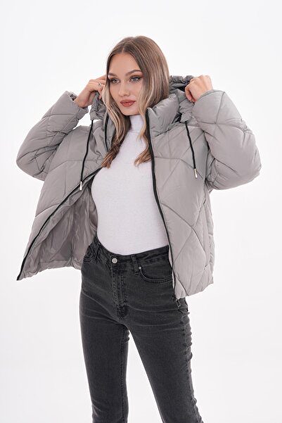 ŞİMAL Kadın Kapüşonlu Şişme Mont 245347 -