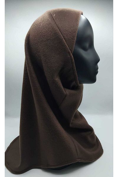 Differenza Θερμικό Fleece Hologram Hijab Bonnet - Καφέ