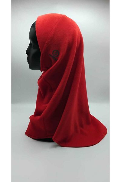Differenza Κόκκινο Θερμικό Fleece Hijab Ολόγραμμα Καπάκι