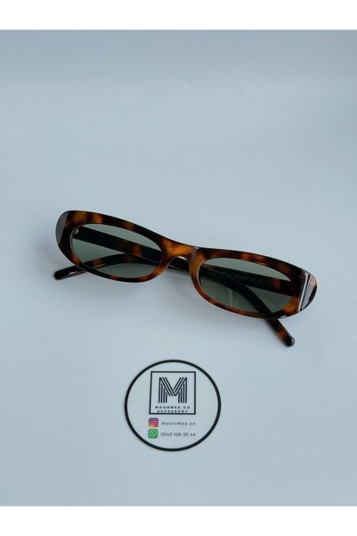 MOONMEE Yesel Güneş Gözlük - Unisex Güneş Gözlüğü Leopar / Yeşil UV400 Korumalı