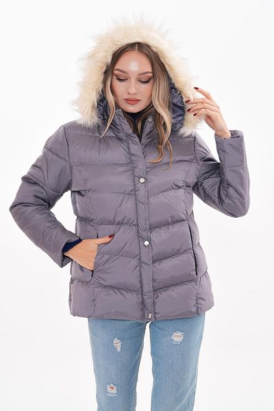ŞİMAL Women's Hooded down Jacket with Feather Detail 245348   -