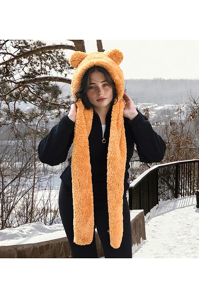 Özgüner Oyuncak Pabtex Hooded βελούδινο μαντήλι μπερέ Welsoft Μαλακό ύφασμα ζεστό