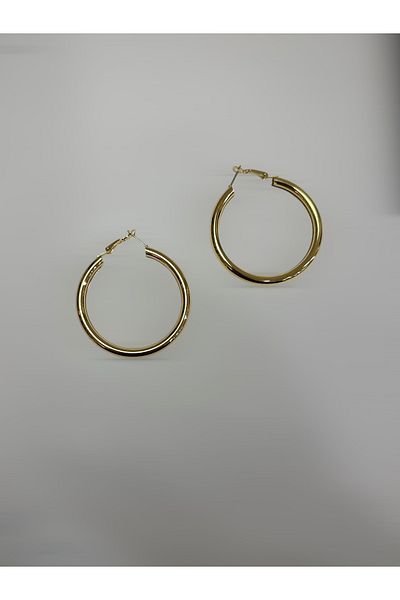 MAT STORE 5cm Wide Thick Hoop Earrings