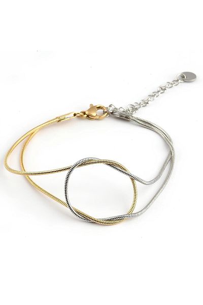 Janset Steel Knot Bracelet - 316L Steel Unisex Knot Bracelet