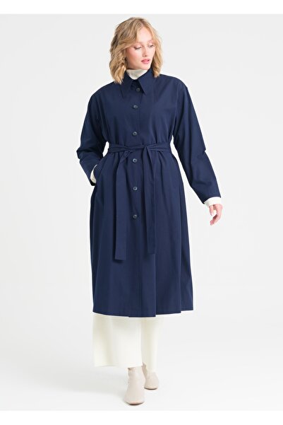 Armağan Düğme Kapama Kemerli Trençkot