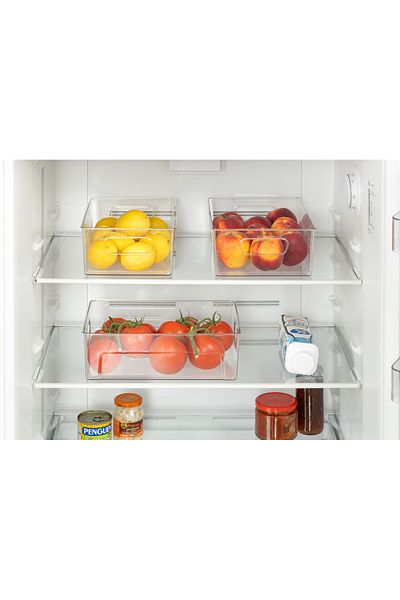 Pazar Kapısı Set of 3 Unbreakable Ultra Durable Refrigerator Organizer Box Transparent