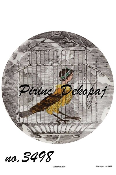 LİNEART ورق ديكوباج نحاسي Lineart رقم: L3498 - 29x42 سم