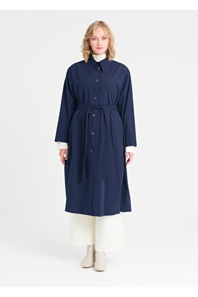 Armağan Düğme Kapama Kemerli Trençkot