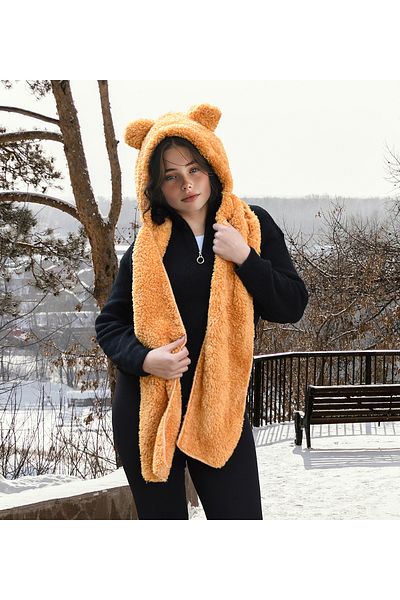 Özgüner Oyuncak Pabtex Hooded βελούδινο μαντήλι μπερέ Welsoft Μαλακό ύφασμα ζεστό