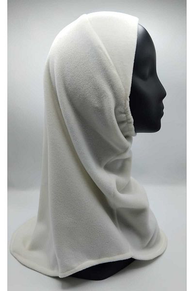 Differenza Boneta cu holograma Hijab din lână termică de culoare ecru