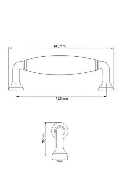 Karan Porselen Porcelain Furniture Drawer Cloakroom Kitchen Cabinet Handle