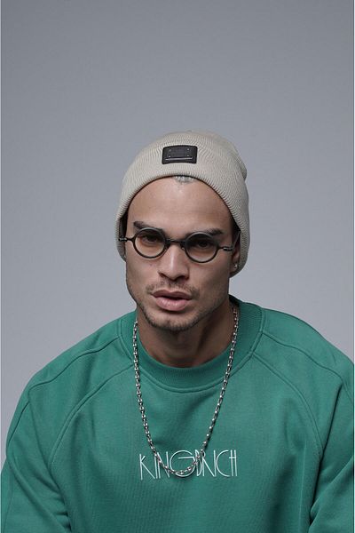 king brich Λεπτομερής πλεκτό Unisex Beanie με λογότυπο