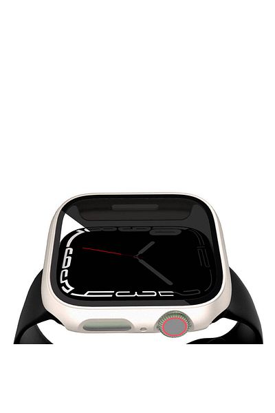 noktaks Apple Watch 7 41mm Compatible - Case Protector and Ghost Screen Protector - Gard 32 - Black - T32518