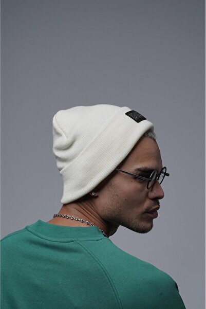 king brich Logo Detailed Braided Unisex Beret