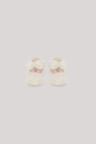 GB Baby Bg Store Baby Girl Ecru Booties